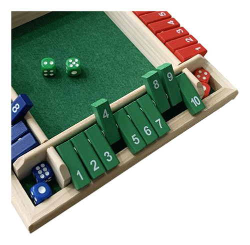 4 Lados Cerrar La Caja Juego De Madera Tablero Número Beber