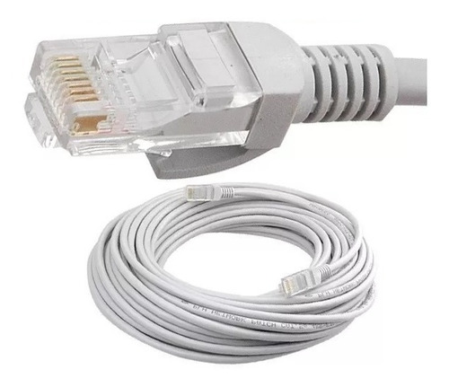 Cable Utp 20 Mts Con Conectores Para Internet Tienda