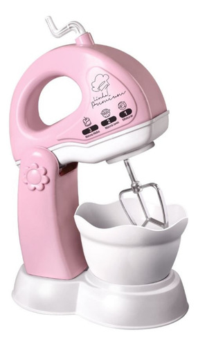 Brinquedo Infantil Cozinha Kit Batedeira New Le Chef Rosa Branco E Rosa