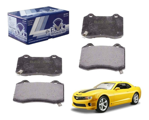 4 Pastilha Freio Traseira Camaro Ss 6.2 V8 2010 2011 2012