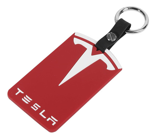 Tarjetero Protector Con Llavero Para Tesla Model 3 Y Model Y