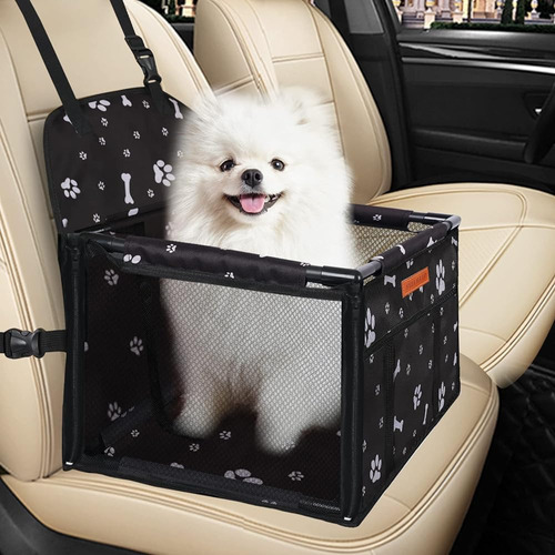 Swihelp Dog Car Seat Puppy Portable Pet Booster Car Seat Con