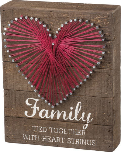 Primitivos Por Kathy String Art Sign, Family