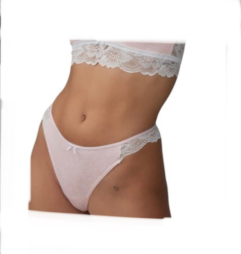 Bombacha Culottless Algodon Puntilla So Pink 60308