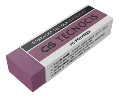 Kit Lapiseira Tecnocis 2.0 Roxa+grafite+borracha Tecno Lilás