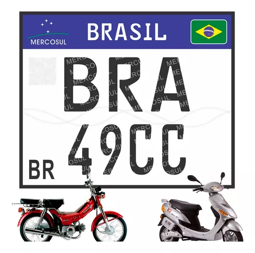 Placa De Bike Motorizada Personalizada