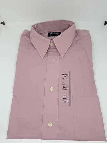 * Camisa Hombre Talla 14 1/2, 32/33 Arrow Fitted Rosado