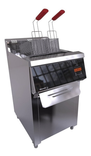 Freidora Automatica A Gas Morelli 30 Lts Acero Inox Touch