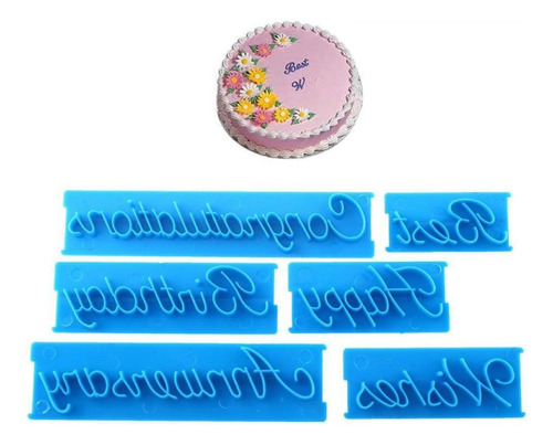 M Molde Para Tartas Con Diseño De Letra De Feliz Cumpleaños