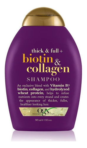 Ogx Biotina Y Colageno Shampoo