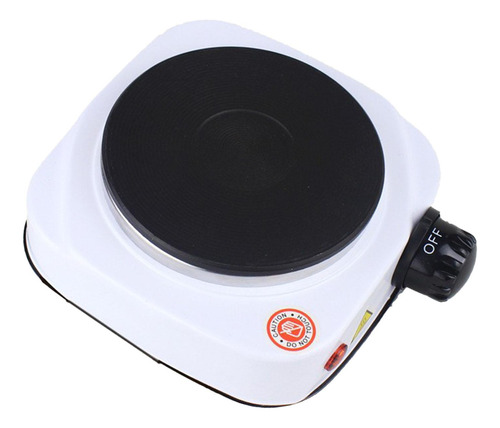 Placa Caliente Pequeña Para Cocina, Individual 500w Blanco