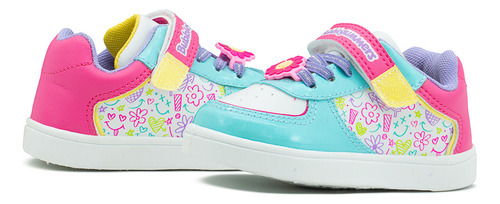 Tenis Bubble Gummers Tiny Niña Ajuste Velcro Fiusha/menta