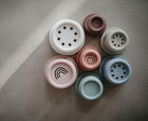 Juguete De Tazas Apilables Mushie | Hecho En Dinamarca
