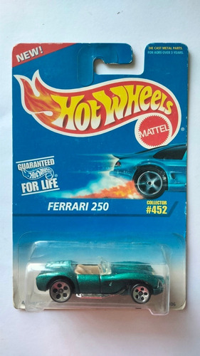 Hot Wheels Ferrari 250 Convertible  Collector #452 Verde