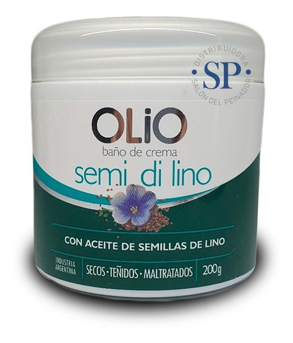 Baño De Crema Olio Semi De Lino Teñidos X200g