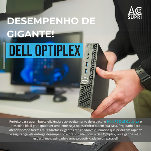Mini Pc Dell Core I5 6°gen 8gb 120gb W10 Kit Teclado E Mouse
