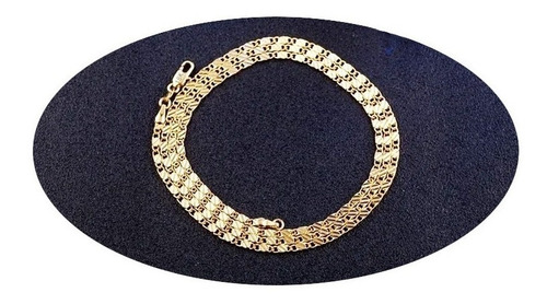 Imagen 1 de 8 de Cadena Collar Oro 18k Hombre Mujer Hip-hop Elegante 28p.