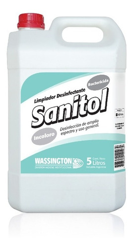 Limpiador Desinfectante Amonios Cuaternarios Bidón X5lts