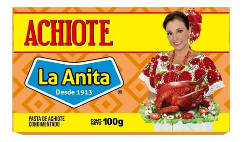 10 Pzas Achiote La Anita 100 G
