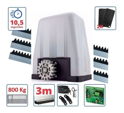 Imagen 2 de 5 de Kit Motor Para Portón Eléctrico Rossi- Faac Dz4 800 Kg.