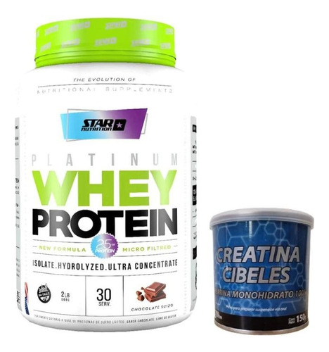 Star Nutrition Whey Protein 2lb + Creatina Cibeles 150g