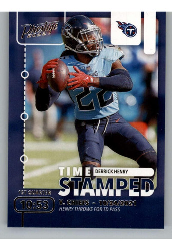 Panini Prestige 2022 Con Marca De Tiempo 1 Derrick Henry Ten