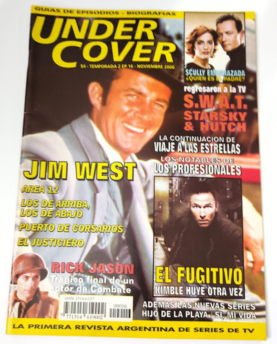 Revista Under Cover N 16 Jim West Rick Jason Star Trek