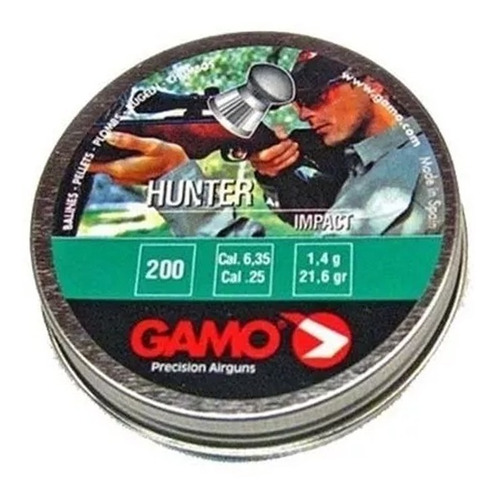 Balines Gamo Hunter 6.35 Mm X200 - Caza Aire Comprimido Co2