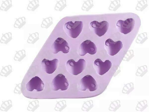 Imagem 2 de 9 de Molde Forma Silicone Coração C/ Gota 12cav. P Ib-348