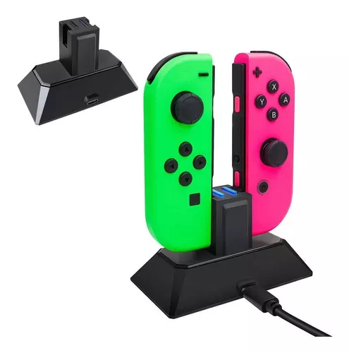 Base Cargador De Mandos Controles De Nintendo Switch Con Luz