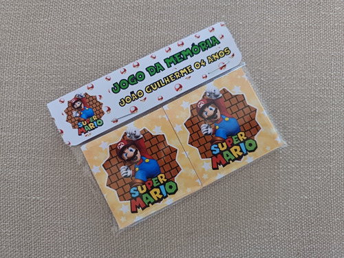 Jogo De Memória Do Mário Broz Kit Com 15 Unidades