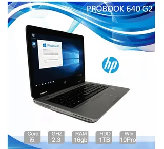 Laptop Hp Probook 640 G2, Intel Core I5, 16gb Ram 1tb W10 Bg