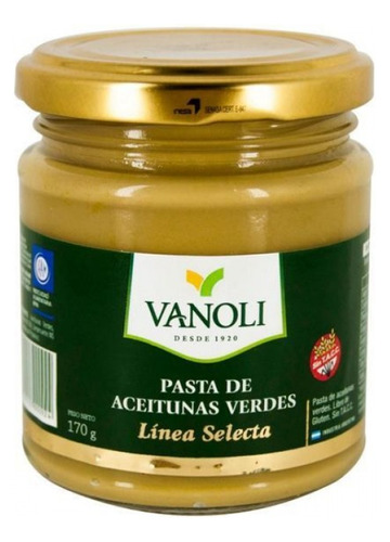 Pasta De Aceitunas Verdes  X 170gr. Sin Tacc