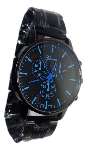 Reloj Analogo Vanguardia Azul Celeste Nuevo Geneva