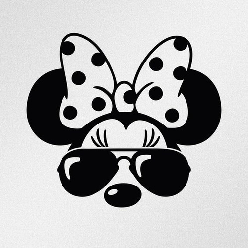 Minnie Lentes Tough Life Autoadhesivo Vinilo Auto