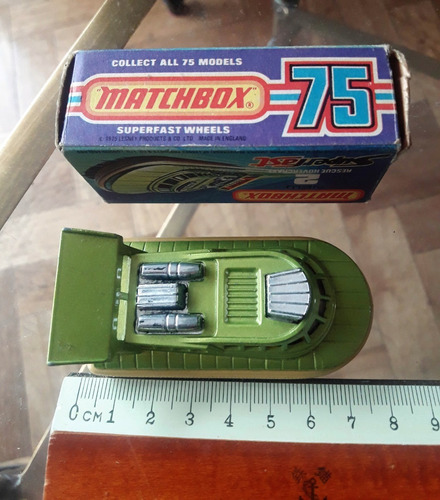 Matchbox Rescue Hovercraft Superfast Verde No.2 C/caja Imp.