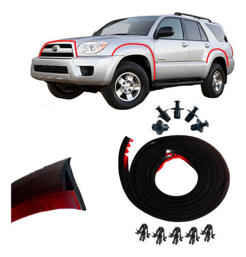 Goma De Parrilla Vivo Toyota 4runner + 10 Clips Con Cinta 3m