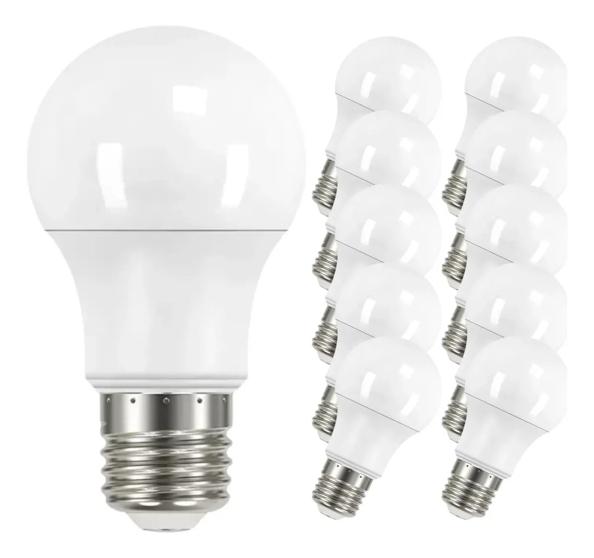 Pack 10 Focos Led 10w Luz Fría E26 810lm 6500k Blanco Frío