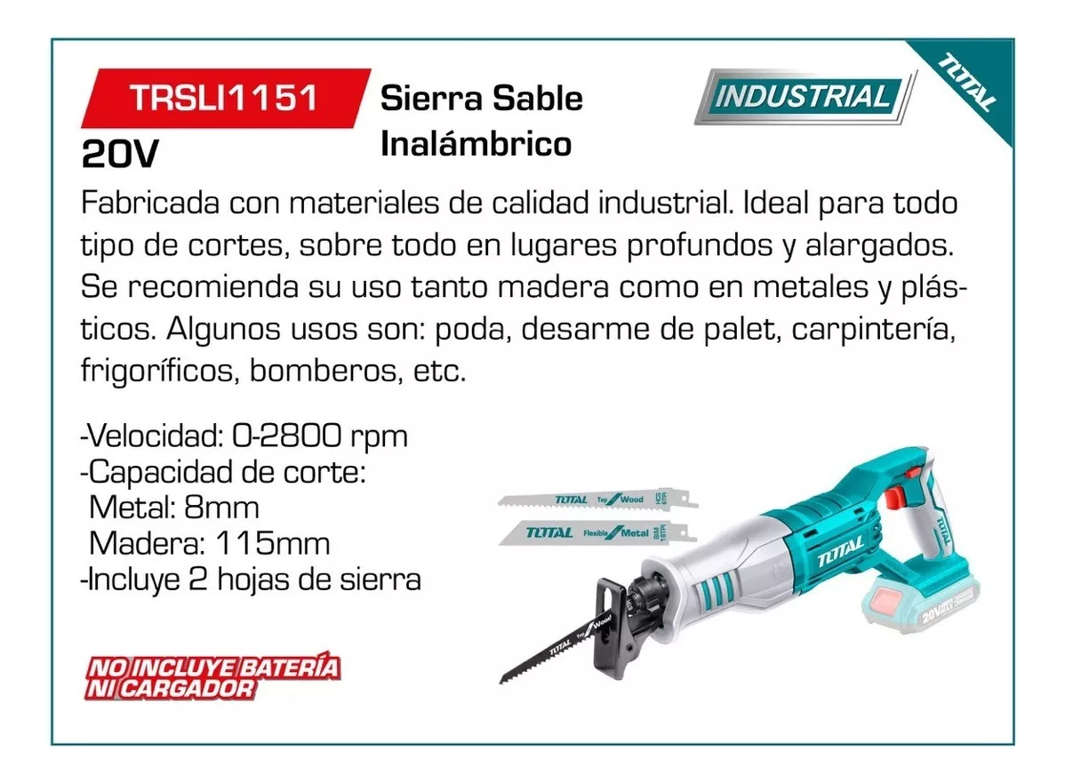 Segunda imagen para búsqueda de sierra sable total