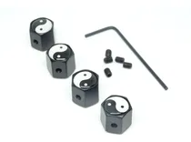 Comprar Tapa Cubre Valvula Aire Lujo Antirobo Moto Carro Ying Yang