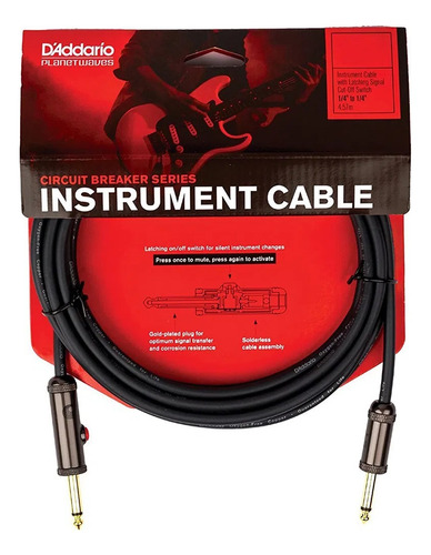 Planet Waves Cable Instrumento Circuit Braker Plug/plug 6m