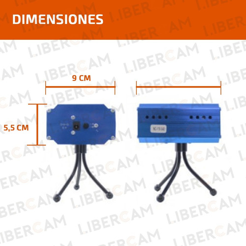 Imagen 8 de 9 de Laser Color Efecto Dj Audioritmico Figuras Fiesta Proyector