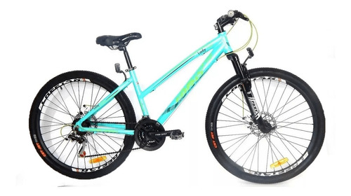 Mountain bike femenina Fire Bird Lady Tour R27.5 S 21v frenos de disco mecánico cambios Shimano color turquesa  