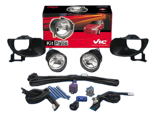 Kit Faros Auxiliares Antiniebla Compatible Con Fiat Siena Fa