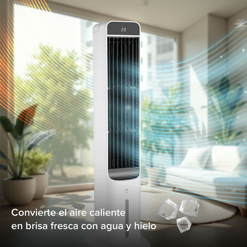 Enfriador De Aire 5l, 3 Velocidades Y Control Avera Enfair5l Blanco
