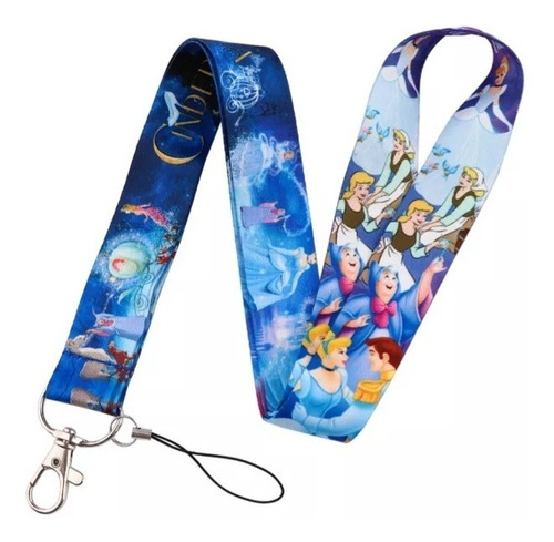 Lanyard O Cinta Porta Credencial ( Cenicienta O Cinderella)