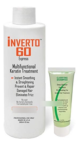 Inverto 60 Advanced Gel Complex Brazilian Keratin Hair Blowo