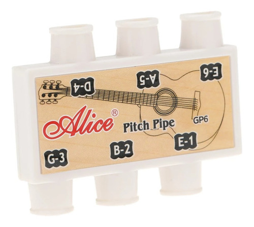 Diapasão De Sopro Para Violão Alice Guitar Pitch Pipe Gp6