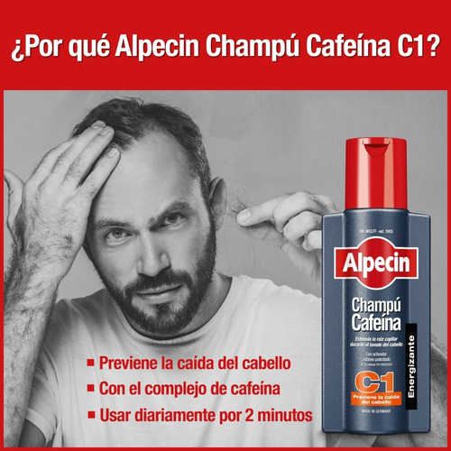 Shampoo Alpecin Cafeína C1 Anticaída 250ml