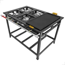 Comprar Fogão Industrial 4 Boca Caulim P7 Alta Pressão Chapa+ Brinde